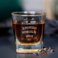 Zestaw Skrzynka na Whisky + Szklanka z Grawerem dla Psychologa - Prezent dla Psychologa