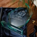 Statuetka Szklana Dla Barbera - Trofeum Szklane Podziękowanie dla Barbera - Duża