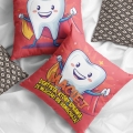 Poduszka z Nadrukiem - Prezent dla Dentysty - Najlepszy Dentysta Na Świecie