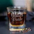 Zestaw Skrzynka na Whisky + Szklanka z Grawerem dla Faceta - Prezent dla Faceta - Prezent na Dzień Chłopaka - Zestaw Ratunkowy