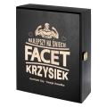 Zestaw Skrzynka na Whisky + Szklanka z Grawerem dla Faceta - Prezent dla Faceta - Prezent na Dzień Chłopaka - Najlepszy Na Świecie