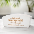 Kosz Prezentowy z Grawerem dla Nauczycielki - Prezent na Dzień Nauczyciela - Skrzynka na Prezent dla Nauczyciela - Dla najlepszej Nauczycielki