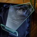 Statuetka Szklana Dla Cukiernika - Trofeum Szklane Podziękowanie dla Cukiernika