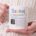 Kubek dla Nauczyciela ze zdjęciem - Kubek na Dzień Nauczyciela z Nadrukiem -  Najlepsza Nauczycielka Wyszukiwarka
