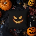 Poduszka Dekoracyjna Halloween - Poduszka Ozdobna z Nadrukiem - Kolekcja Halloween Czarna