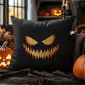 Poduszka Dekoracyjna Halloween - Poduszka Ozdobna z Nadrukiem - Kolekcja Halloween Czarna
