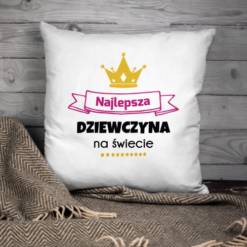 Poduszka z nadrukiem dla dziewczyny