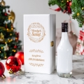 Skrzynka na Alkohol z Logo - Prezent na Święta dla Firm - Prezent Świąteczny z Logo - Wesołych Świąt  - Biała