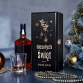 Skrzynka na Alkohol z Logo - Prezent na Święta dla Firm - Prezent Świąteczny z Logo - Wesołych Świąt  - Czarna