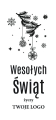 Skrzynka na Alkohol z Logo - Prezent na Święta dla Firm - Prezent Świąteczny z Logo - Wesołych Świąt  - Czarna