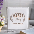 Album Biały Na Zdjęcia z Grawerem Prezent na Dzień Babci - Album na Zdjęcia dla Babci - Dla Kochanej Babci