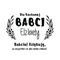Album Biały Na Zdjęcia z Grawerem Prezent na Dzień Babci - Album na Zdjęcia dla Babci - Dla Kochanej Babci