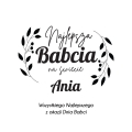 Album Biały Na Zdjęcia z Grawerem Prezent na Dzień Babci - Album na Zdjęcia dla Babci - Najlepsza Babcia