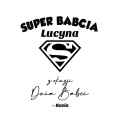 Album Biały Na Zdjęcia z Grawerem Prezent na Dzień Babci - Album na Zdjęcia dla Babci - Super Babcia