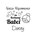 Album Biały Na Zdjęcia z Grawerem Prezent na Dzień Babci - Album na Zdjęcia dla Babci - Nasze Wspomnienia