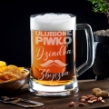 Kufel z Grawerem Do Piwa dla Dziadka - Prezent na Dzień Dziadka - Ulubione Piwko Dziadka