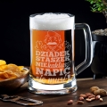 Kufel z Grawerem Do Piwa dla Dziadka - Prezent na Dzień Dziadka - Dziadek Nie Kaktus