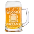 Kufel z Grawerem Do Piwa dla Dziadka - Prezent na Dzień Dziadka - Dziadka Zapasy Na Ciężkie Czasy