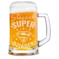Kufel z Grawerem Do Piwa dla Dziadka - Prezent na Dzień Dziadka - Super Dziadek