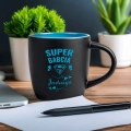 Kubek z Imieniem dla Babci - Kubek na Dzień Babci z Kolorowym Środkiem - Super Babcia