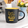 Kubek z Imieniem dla Babci - Kubek na Dzień Babci z Kolorowym Środkiem - Cieplutka Herbatka Babci