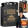 Barek Kanister na Alkohol + Szklanka z Grawerem dla Faceta - Prezent na Dzień Chłopaka - Dla Wspaniałego Chłopaka