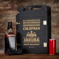 Barek Kanister na Alkohol + Szklanka z Grawerem dla Faceta - Prezent na Dzień Chłopaka - Dla Wspaniałego Chłopaka