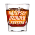 Barek Kanister na Alkohol + Szklanka z Grawerem dla Dziadka - Prezent na Dzień Dziadka - Dla Wspaniałego Dziadka