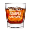 Barek Kanister na Alkohol + Szklanka z Grawerem dla Dziadka - Prezent na Dzień Dziadka - Dla Wspaniałego Dziadka
