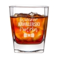 Barek Kanister na Alkohol + Szklanka z Grawerem na Kawalerski - Prezent na Wieczór Kawalerski