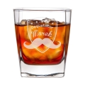 Szklanka do Whisky z Grawerem - Zestaw Prezentowy dla Faceta z Imieniem - Szklanka + Karty do Gry + Kostki Chłodzące - Degustator