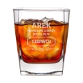 Szklanka do Whisky z Grawerem - Prezent na Urodziny dla Faceta -   Zestaw Prezentowy z Imieniem - Szklanka + Karty do Gry + Kostki Chłodzące - Legendy