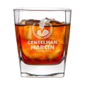 Szklanka do Whisky z Grawerem - Prezent na Dzień Chłopaka Urodziny - Zestaw Prezentowy dla Faceta - Szklanka + Karty do Gry + Kostki Chłodzące - Gentelman