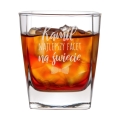 Szklanka do Whisky z Grawerem - Prezent na Dzień Chłopaka  - Zestaw Prezentowy dla Faceta - Szklanka + Karty do Gry + Kostki Chłodzące - Najlepszy Facet
