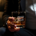 Szklanka do Whisky z Grawerem - Prezent na Dzień Chłopaka  - Zestaw Prezentowy dla Faceta - Szklanka + Karty do Gry + Kostki Chłodzące - Pierwsza Pomoc