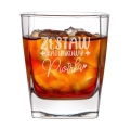 Szklanka do Whisky z Grawerem - Prezent na Dzień Chłopaka  - Zestaw Prezentowy dla Faceta - Szklanka + Karty do Gry + Kostki Chłodzące - Zestaw Ratunkowy