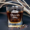 Szklanka do Whisky z Grawerem - Prezent na Dzień Chłopaka  - Zestaw Prezentowy dla Faceta - Szklanka + Karty do Gry + Kostki Chłodzące - Dzięki że Jesteś