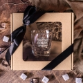 Szklanka do Whisky z Grawerem - Prezent na Dzień Dziadka - Zestaw Prezentowy dla Dziadka - Szklanka + Karty do Gry + Kostki Chłodzące - Najlepszy Dziadek na Świecie