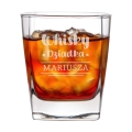 Szklanka do Whisky z Grawerem - Prezent na Dzień Dziadka - Zestaw Prezentowy dla Dziadka - Szklanka + Karty do Gry + Kostki Chłodzące - Whisky Dziadka