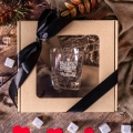 Szklanka do Whisky z Grawerem - Prezent na Walentynki dla Chłopaka - Zestaw Prezentowy na Walentynki - Szklanka + Karty do Gry + Kostki Chłodzące - Najlepszy Chłopak