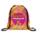 Worek na Buty z Imieniem i Klasą - Prezent na Dzień Kobiet w Szkole w Klasie - Super Dziewczyna