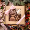 Kieliszek do Wina z Grawerem - Prośba o Świadkowanie - Zestaw Prezentowy Box dla Świadkowej - Kieliszek + Lusterko Bambusowe + Myjka do Kąpieli - Czy Zgodzisz się Zostać?