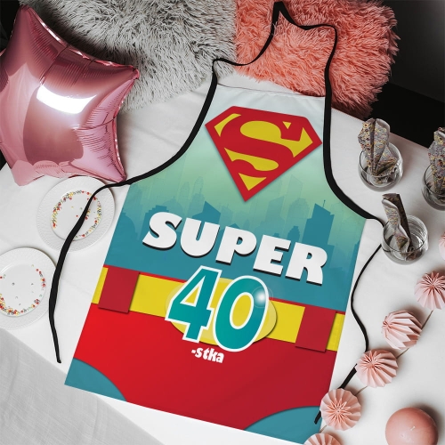 Fartuch kuchenny z nadrukiem na urodziny