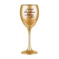 Złoty Kieliszek do Wina z Grawerem - Podziękowanie dla Świadkowej - Zestaw Prezentowy Box dla Świadkowej - Najlepsza