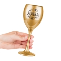 Złoty Kieliszek do Wina z Grawerem - Prezent Na Dzień Kobiet dla Żony - Żonka