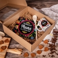 Kubek i Fartuch Kuchenny z Nadrukiem dla Mamy - Prezent na Dzień Matki - Zestaw Prezentowy dla Mamy - Folk