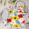 Kubek i Fartuch Kuchenny z Nadrukiem dla Mamy - Prezent na Dzień Matki - Zestaw Prezentowy dla Mamy - Wildflowers