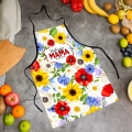 Kubek i Fartuch Kuchenny z Nadrukiem dla Mamy - Prezent na Dzień Matki - Zestaw Prezentowy dla Mamy - Wildflowers