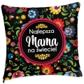 Kubek, Podkładka i Poszewka z Nadrukiem dla Mamy - Prezent na Dzień Matki - Zestaw Prezentowy dla Mamy - Folk