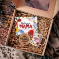 Kubek, Podkładka i Poszewka z Nadrukiem dla Mamy - Prezent na Dzień Matki - Zestaw Prezentowy dla Mamy - Wildflowers